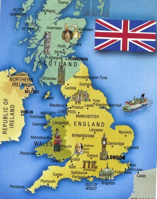 UK Colour Dwg Map