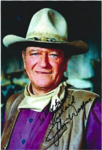 John Wayne's Autographed Photo to Richard.Jpeg